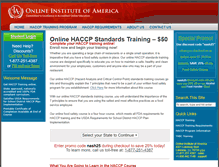 Tablet Screenshot of haccpcertification.net